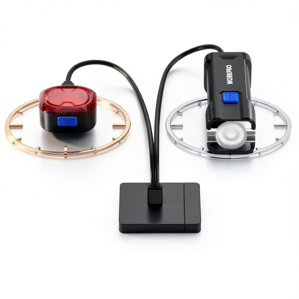 Bike Light WORKPRO Rechargeable ABS Set for Riders-4
