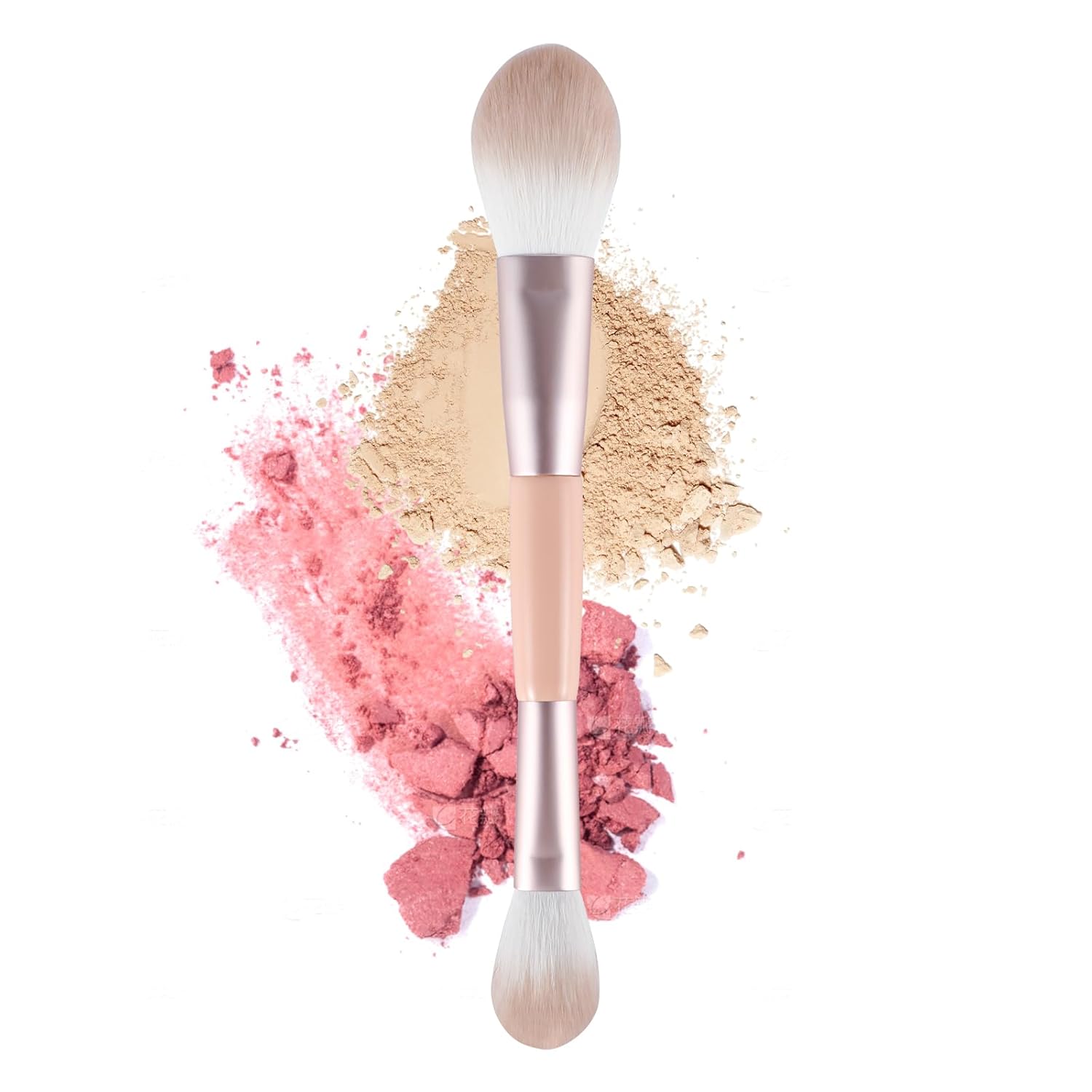 Rose Gold Dual Ended Makeup Brush