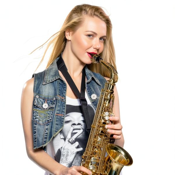 Alto Sax Ligature Brass Material Adjustable-6