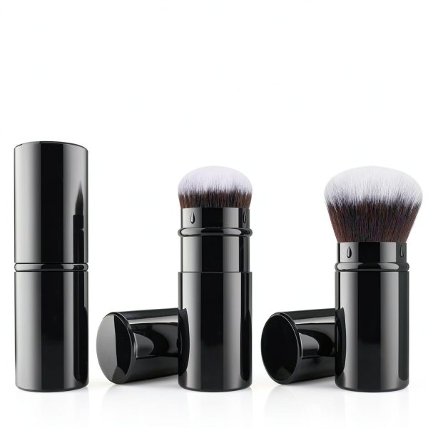 Falliny Compact Kabuki Brush Black Retractable-1