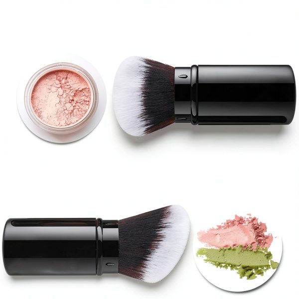 Falliny Compact Kabuki Brush Black Retractable-3