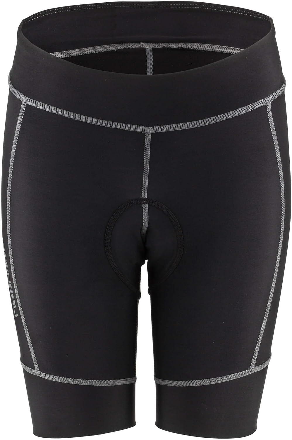 Installing Louis Garneau Girls Cycling Shorts Black 020 Medium on a wooden desk