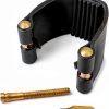 Alto Saxophone Ligature Gold Metal Rubber-3