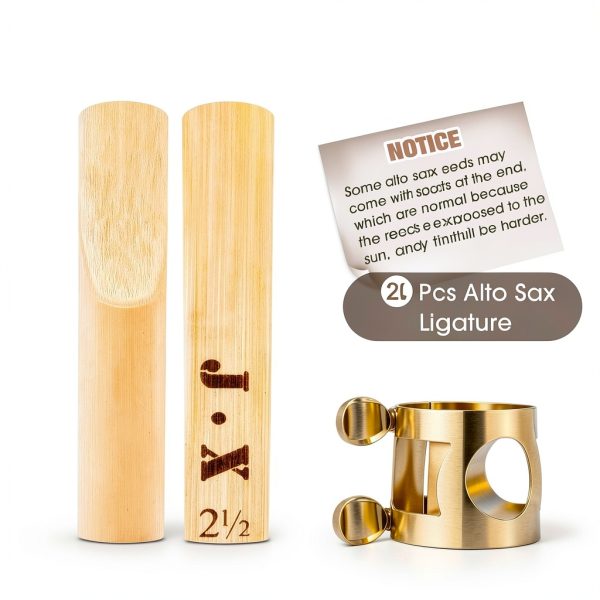 Lee Alto Sax Ligature Metal Adjustable-1