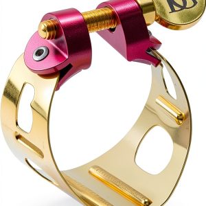 Yamaha Alto Saxophone Ligature LD 1 Gold Plated Metal-0