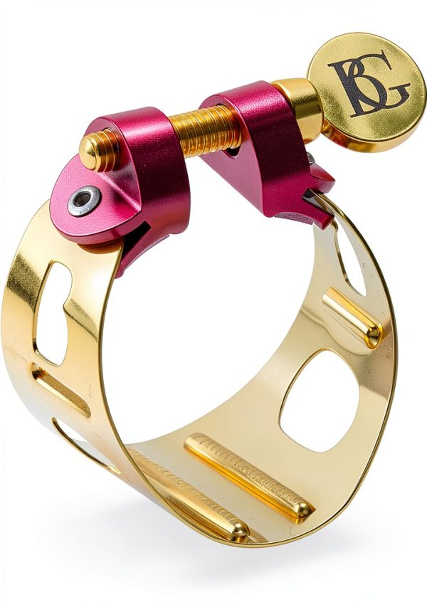 Yamaha Alto Saxophone Ligature LD 1 Gold Plated Metal-0