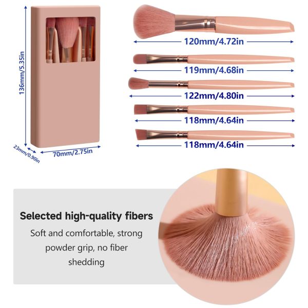 Travel Makeup Brush Set SruidyLady Soft Fiber-4