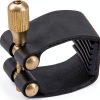 Alto Saxophone Ligature Gold Metal Rubber-4