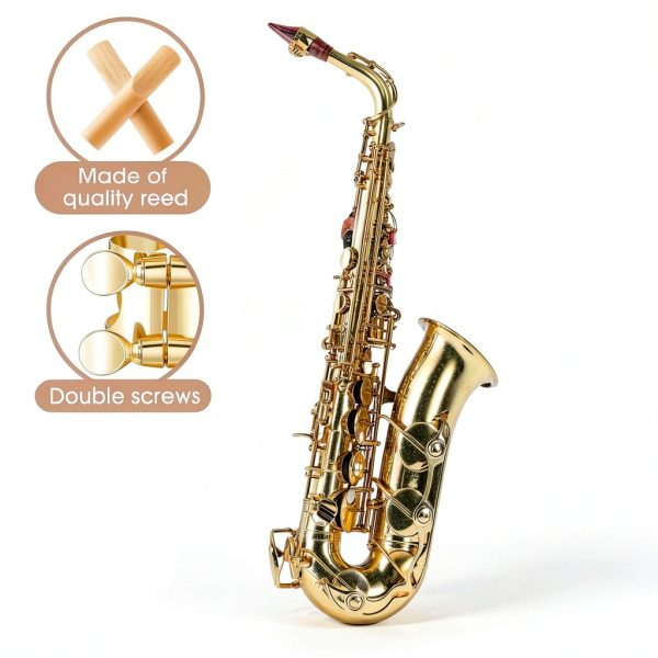 Lee Alto Sax Ligature Metal Adjustable-2