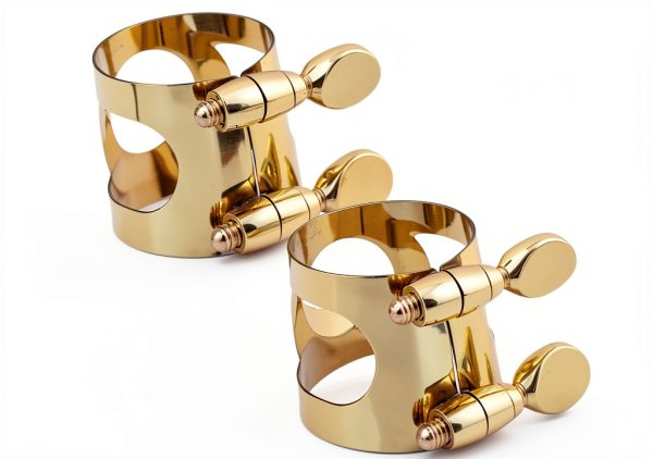 Pavo Soprano Saxophone Ligature Gold Metal-0