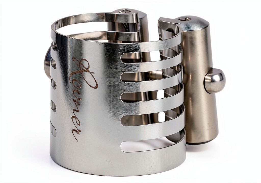 Rovner Platinum Alto Sax Ligature close-up
