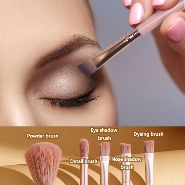 Travel Makeup Brush Set SruidyLady Soft Fiber-5