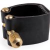 Alto Saxophone Ligature Gold Metal Rubber-2