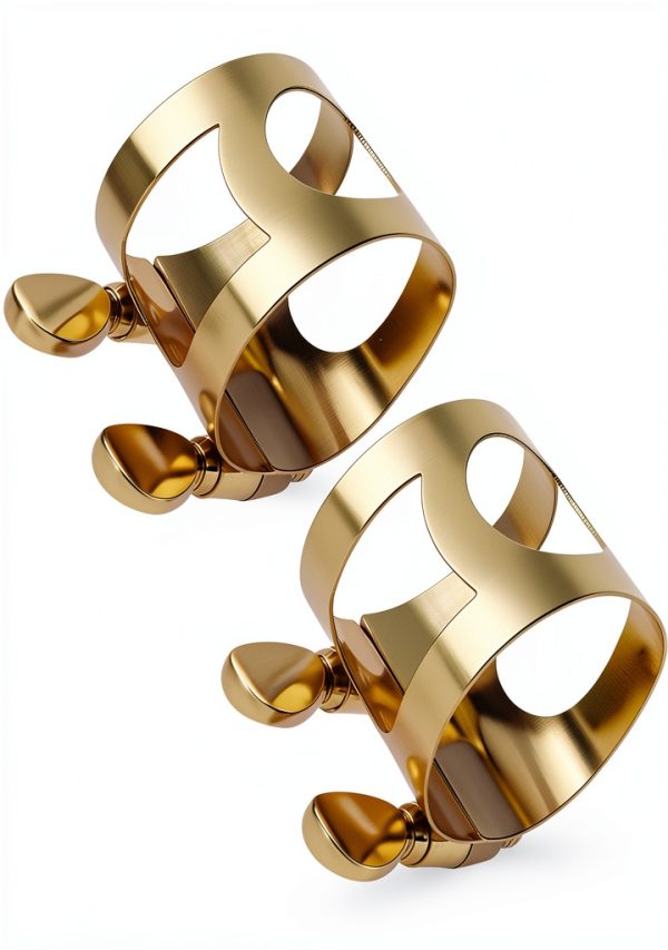 Alto Sax Ligature Brass Material Adjustable-0