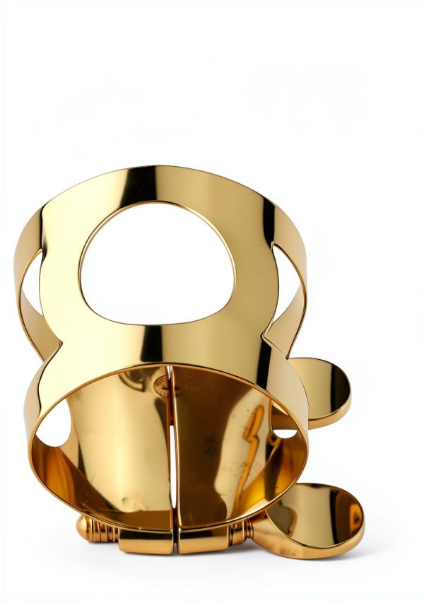 Pavo Soprano Saxophone Ligature Gold Metal-4