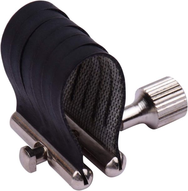 Alto Saxophone Metal Mouthpiece Ligature Black-1