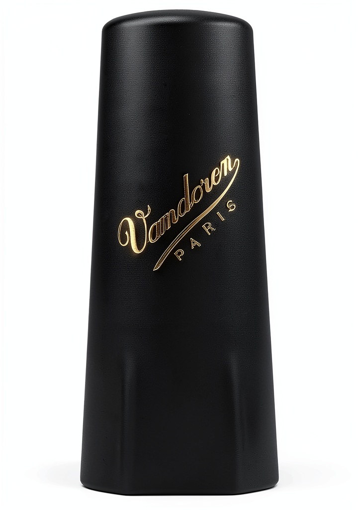 Installing Yamaha Alto Saxophone Ligature Black Leather on a wooden desk