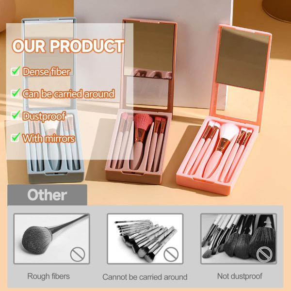 Travel Makeup Brush Set SruidyLady Soft Fiber-6