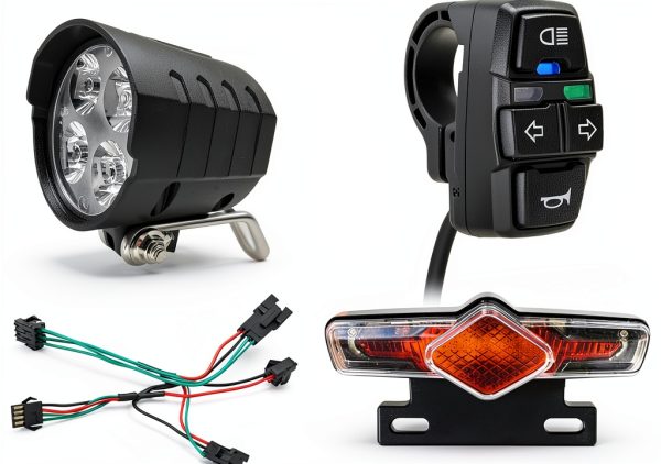E-Bike Light Set XBERSTAR Aluminum Frame Mount-0