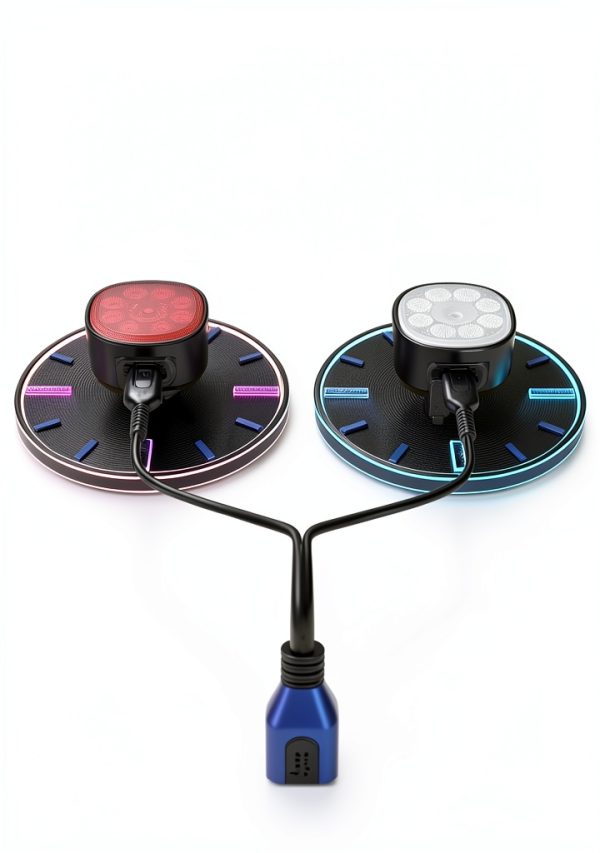 Bike Lights Cuvccn Waterproof Plastic Set-4