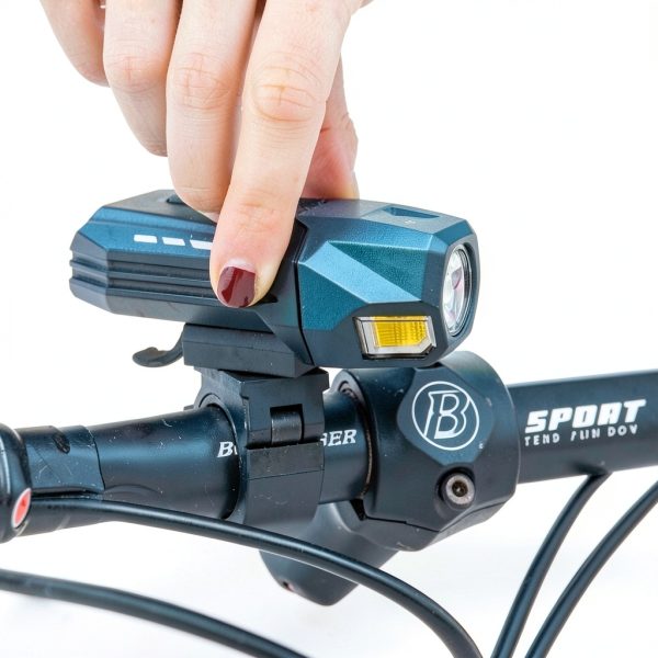 Easymaxx Bike Light Waterproof Black-3