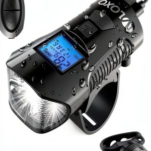 VLOXO Bike Computer Set Black LCD Speedometer-0