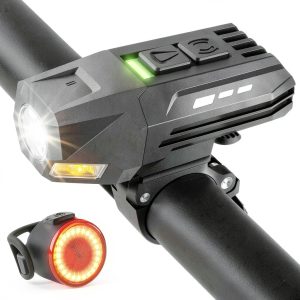 Easymaxx Bike Light Waterproof Black-0