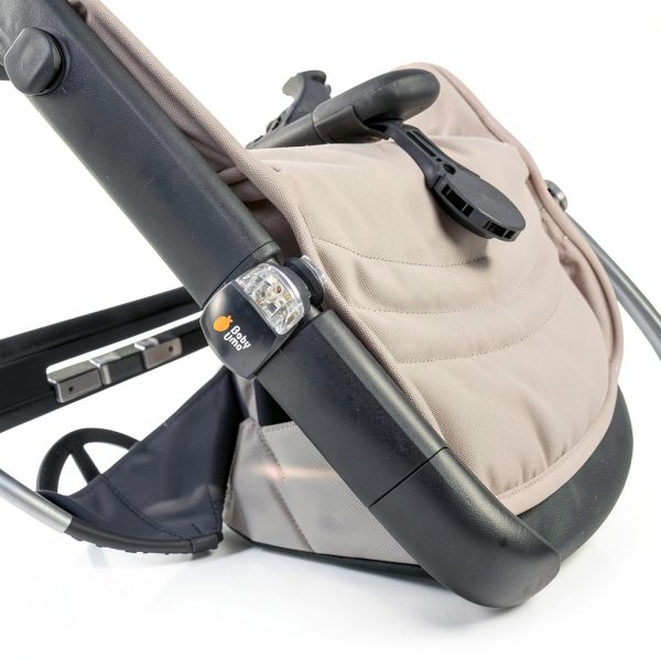 LED Stroller Lights Baby Uma Black Clip On-2