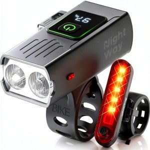 NAGEVSEM Bike Lights Set for Night Riding-0