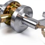Entrance Keyed Heavy‑Duty Cylindrical Lock by YoukeyHomi Satin Chrome-0
