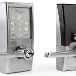 Schlage Encode Smart WiFi Touchscreen Lever Lock Satin Nickel C Keyway-0