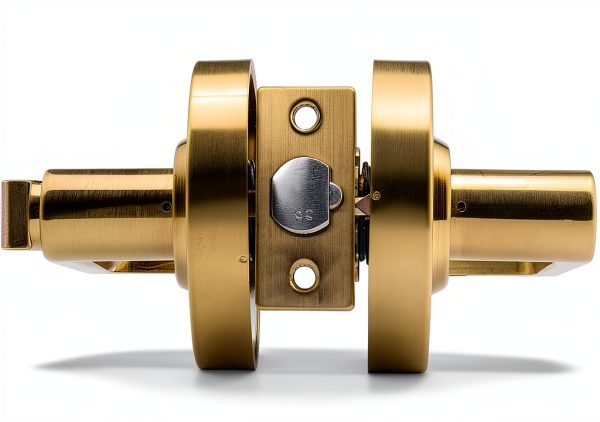 Heavy Duty Indicator Lever Lock Gold OAKMOORE Keyed Handle Large-4