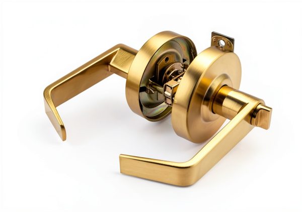 Heavy Duty Indicator Lever Lock Gold OAKMOORE Keyed Handle Large-8
