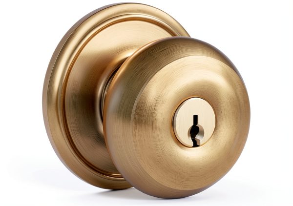 Schlage Georgian Antique Brass Steel Entry Lockset ANSI Grade 2 1-3/4 in.-0
